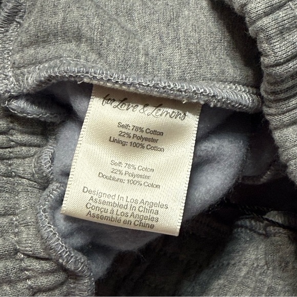 NWT For Love & Lemons Josie Sweatpants Women’s M Gray Comfy Relaxed Fit - Picture 9 of 17